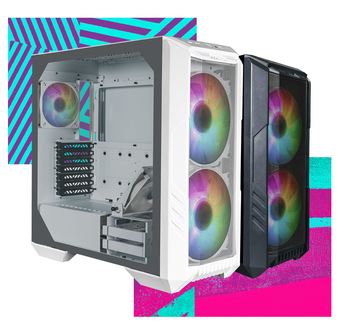 cooler master HAF 500 WHITE PCケース Amazon.com: Cooler Master HAF 500 White PC Case: Mid-Tower